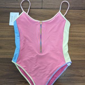 COPY - LoveShackFancy x Beach Riot Colorful One Piece Swimsuit